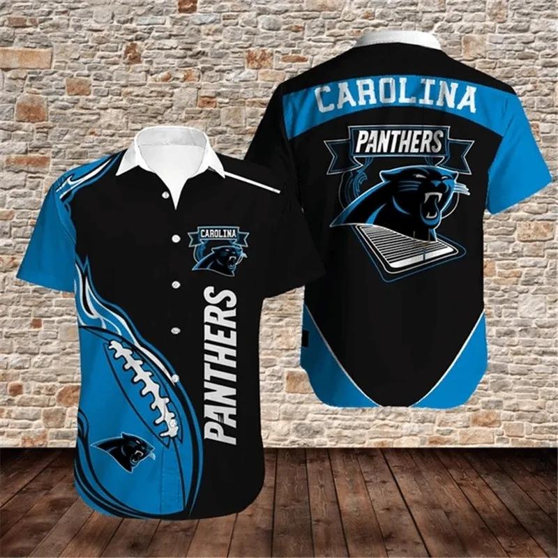 Carolina Panthers Nfl Gift For Fan Football Graphic Print Short Sleeve Hawaiian Shirt, NFL Hawaiian Shirt Moonbestprint