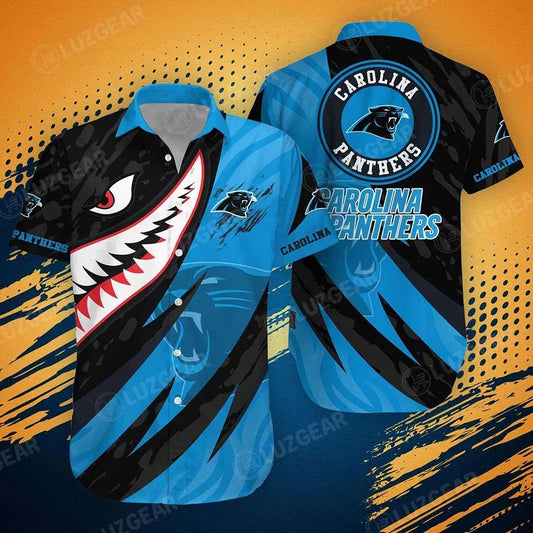Carolina Panthers Nfl Hawaiian Shirt Graphic 3D Printed New Trends Summer For Fan Nfl, NFL Hawaiian Shirt Moonbestprint