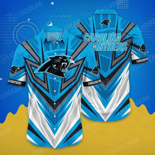 Carolina Panthers Nfl Hawaiian Shirt Short Style Hot Trending Summer For Awesome Fans, NFL Hawaiian Shirt Moonbestprint