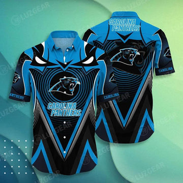 Carolina Panthers Nfl Hawaiian Shirt Short Style New Hot Trending Summer Best Gift For Men Women, NFL Hawaiian Shirt Moonbestprint