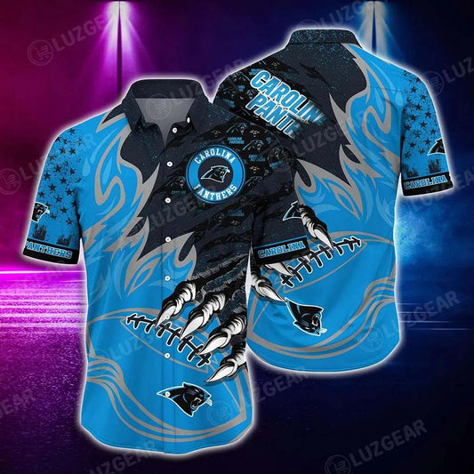 Carolina Panthers Nfl Hawaiian Shirt Style Vintage Summer Beach Shirt Best Gift For Fans, NFL Hawaiian Shirt Moonbestprint