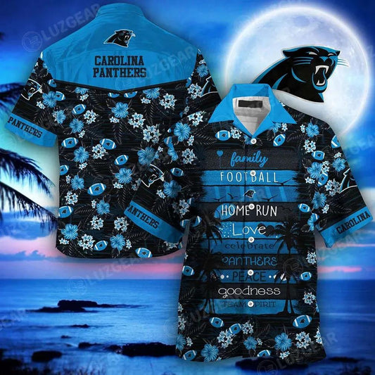 Carolina Panthers Nfl Hawaiian Shirt This Summer New Gift For Family Football, NFL Hawaiian Shirt Moonbestprint