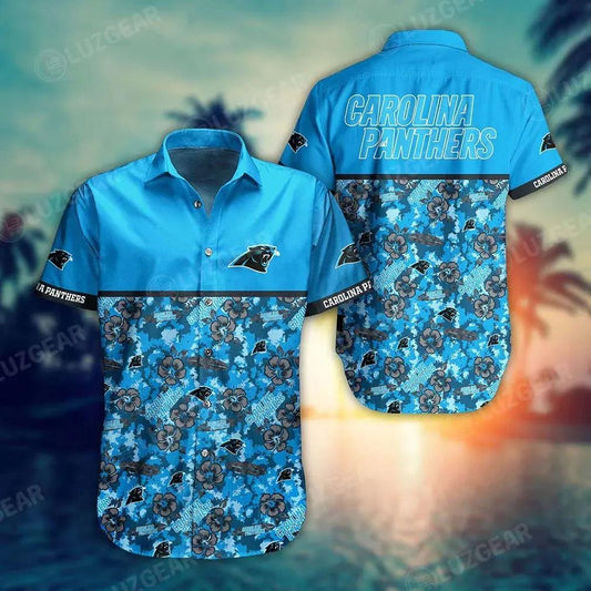Carolina Panthers Nfl Style Trending Summer Hawaiian Shirt, NFL Hawaiian Shirt Moonbestprint