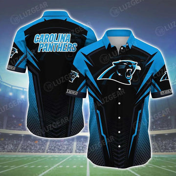 Carolina Panthers Nfl Team Football Beach Shirt Summer Button Down Hawaiian Shirt Best Fan Ever, NFL Hawaiian Shirt Moonbestprint