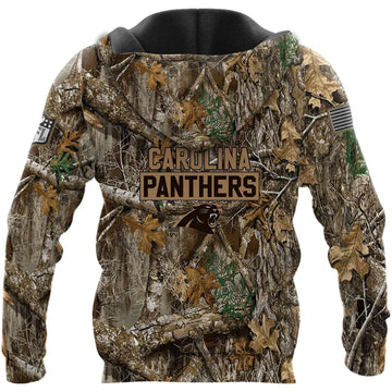 Carolina Panthers Panthers Realtree Hunting Camo 3D Hoodie, NFL Hoodie Moonbestprint