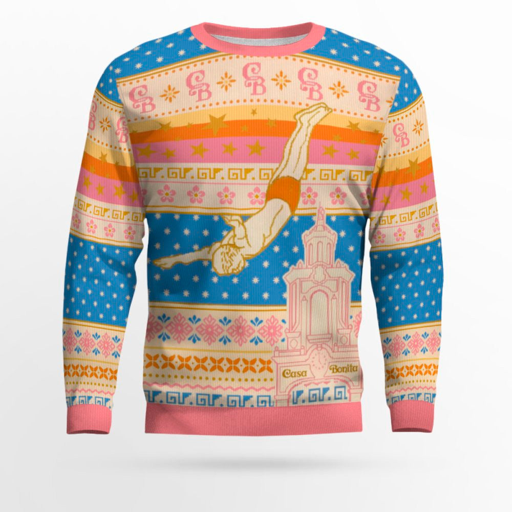 Casa Bonita Retro Diver Ugly Christmas Sweater – Moonbestprint