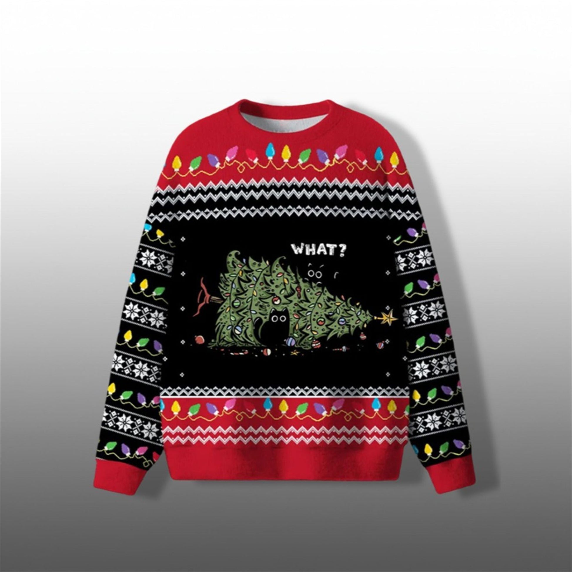 Cat Tree What Ugly Sweater 2026 Christmas - Moonbestprint