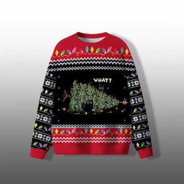 Cat Tree What Ugly Sweater 2026 Christmas - Moonbestprint