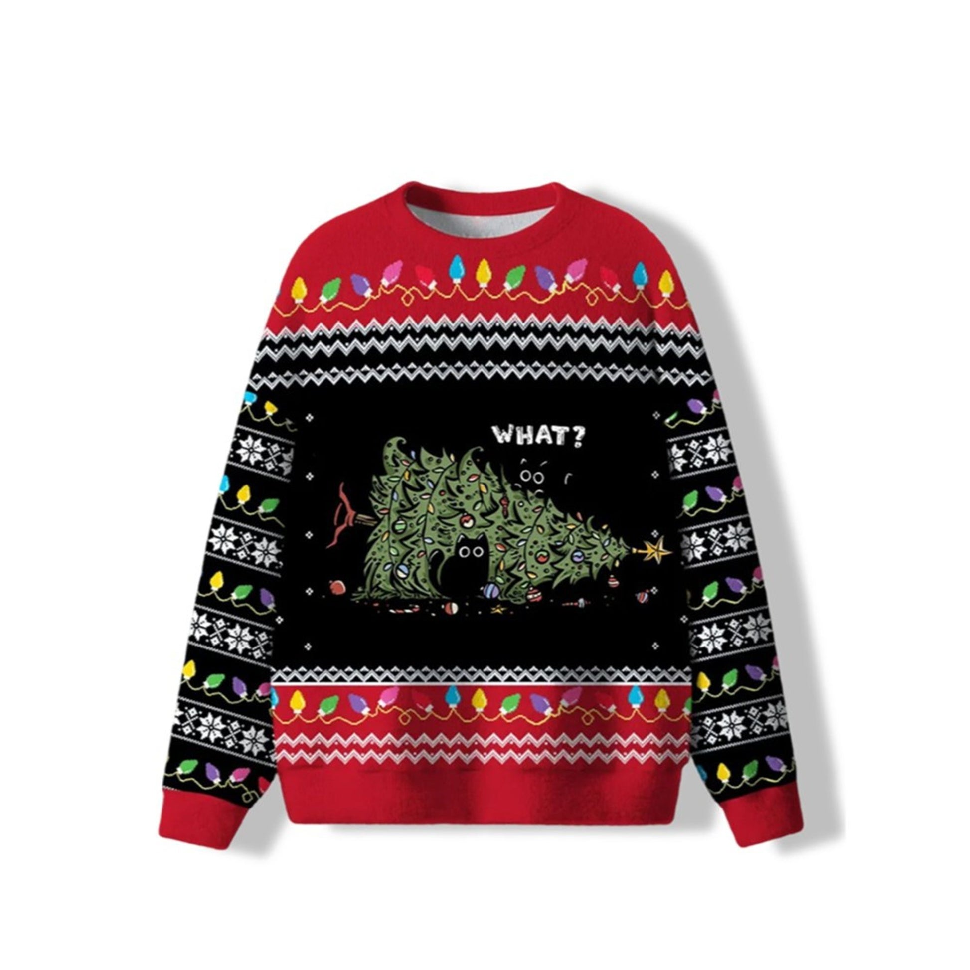 Cat Tree What Ugly Sweater 2026 Christmas - Moonbestprint