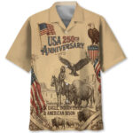 Celebrate America’s 250th Anniversary Vintage Style Hawaiian Shirt – Moonbestprint