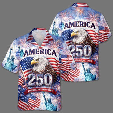 Celebrating 250th Anniversary United States Hawaiian Shirt 4th of July – Moonbestprint
