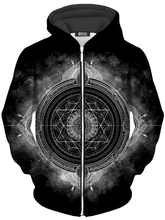 Celestial Gateway Unisex Zip-Up Hoodie -Moonbestprint