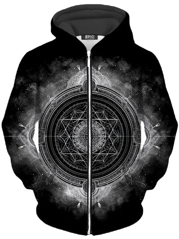 Celestial Gateway Unisex Zip-Up Hoodie -Moonbestprint