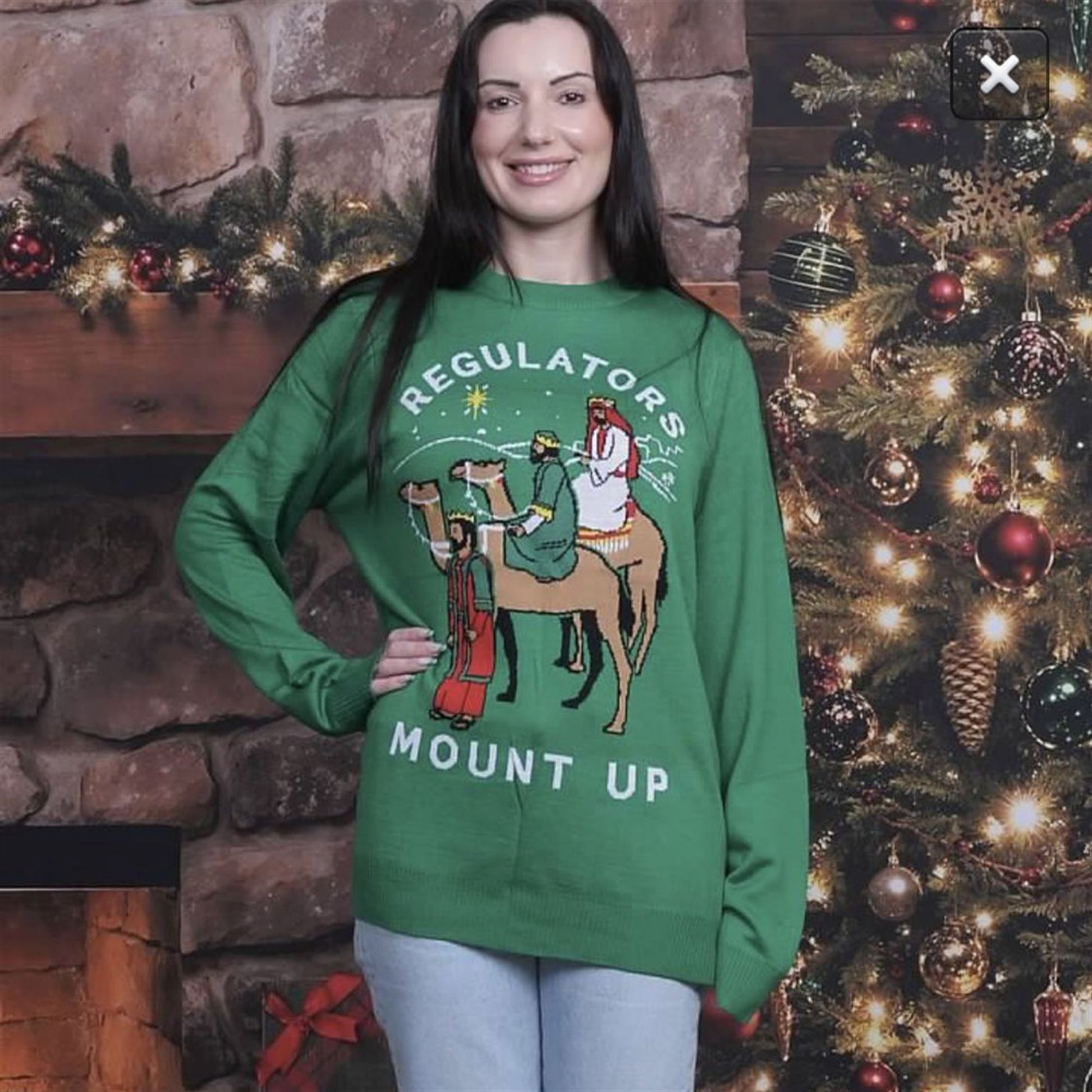 Cemeterybby Regulators Mount Up Ugly Christmas Sweater - Moonbestprint