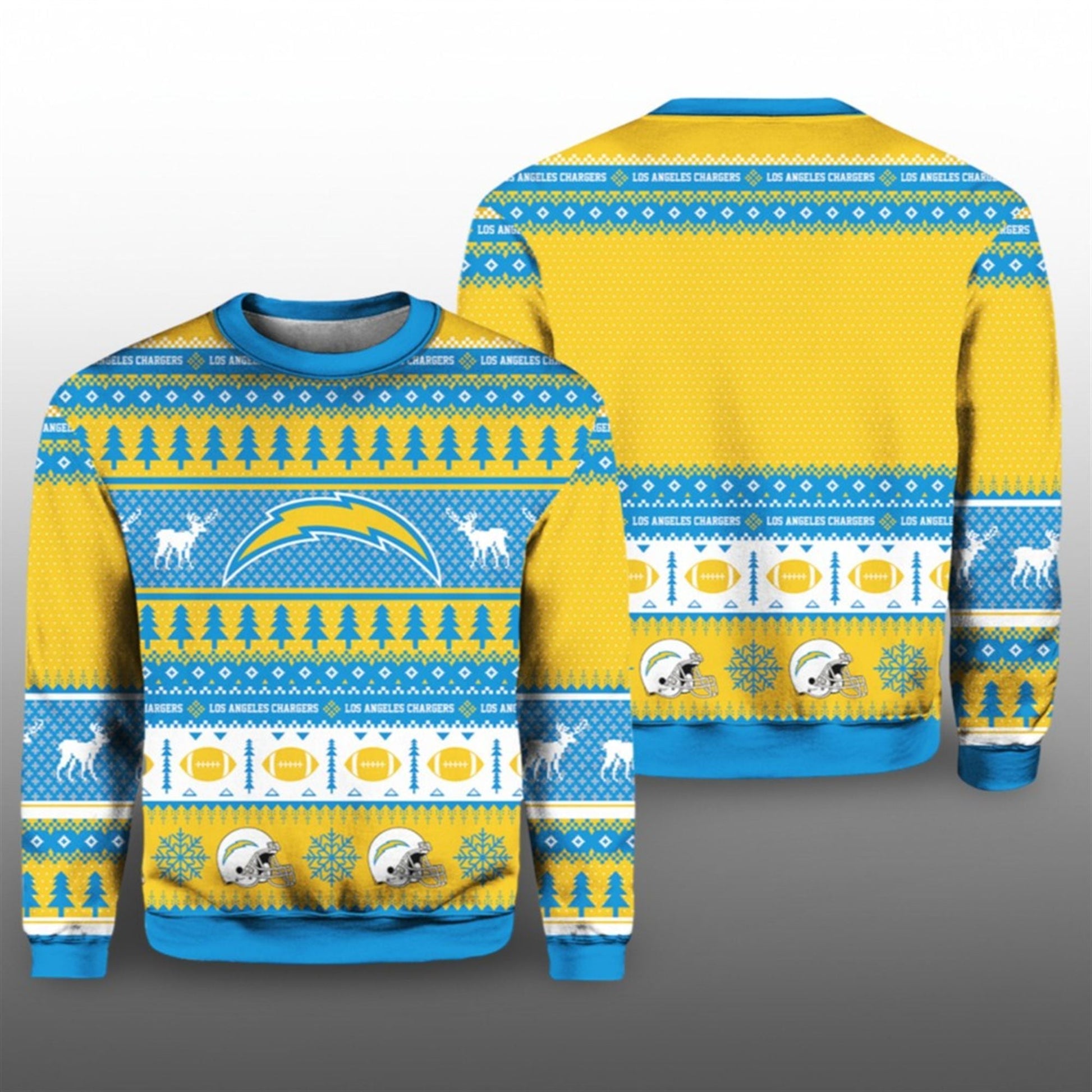 Chargers Football 2026 Ugly Christmas Sweater - Moonbestprint