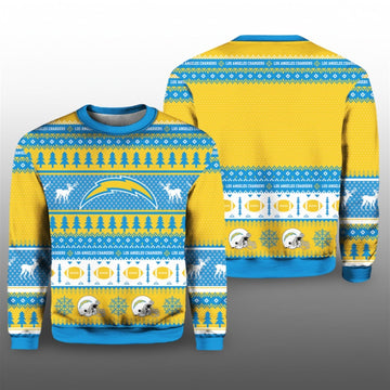 Chargers Football 2026 Ugly Christmas Sweater - Moonbestprint