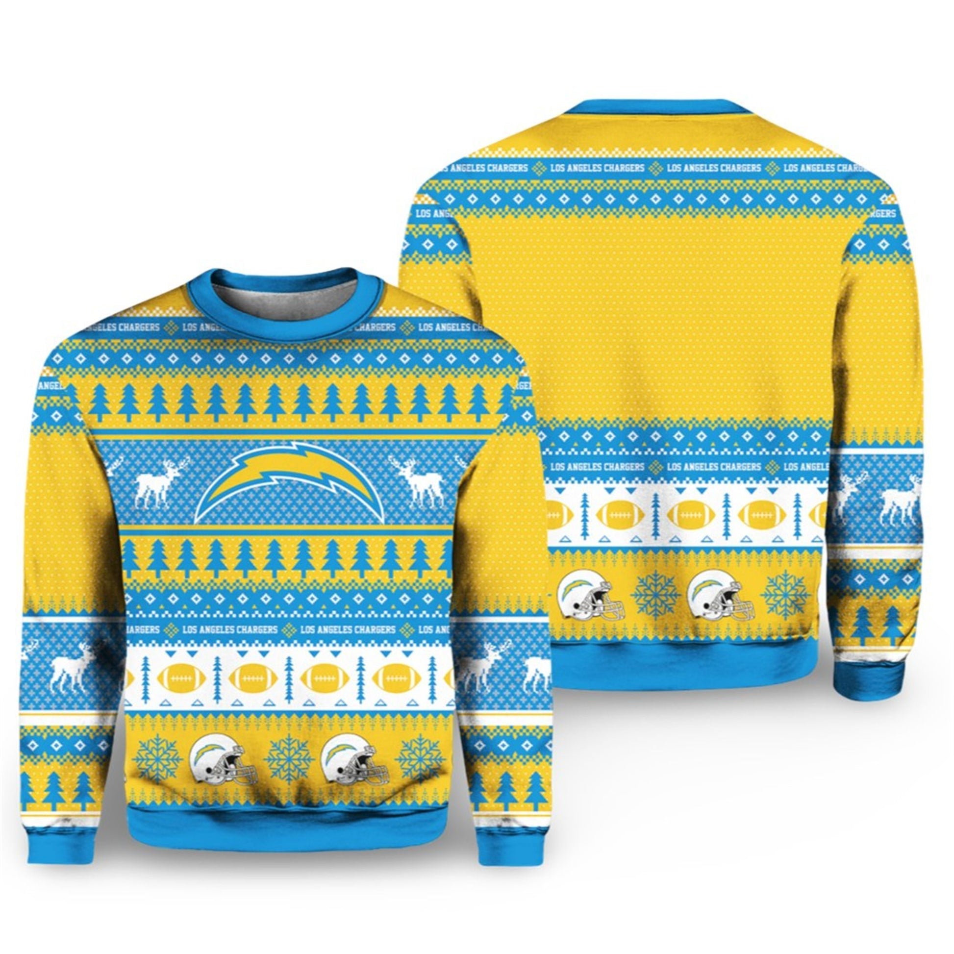 Chargers Football 2026 Ugly Christmas Sweater - Moonbestprint