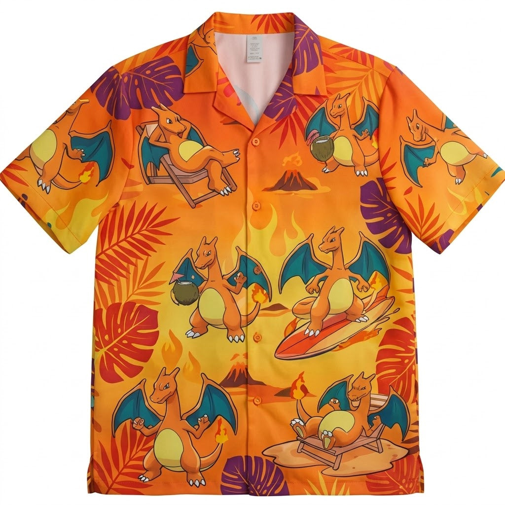 Charizard Beach Patrol 2026 Hawaiian Shirt – Moonbestprint