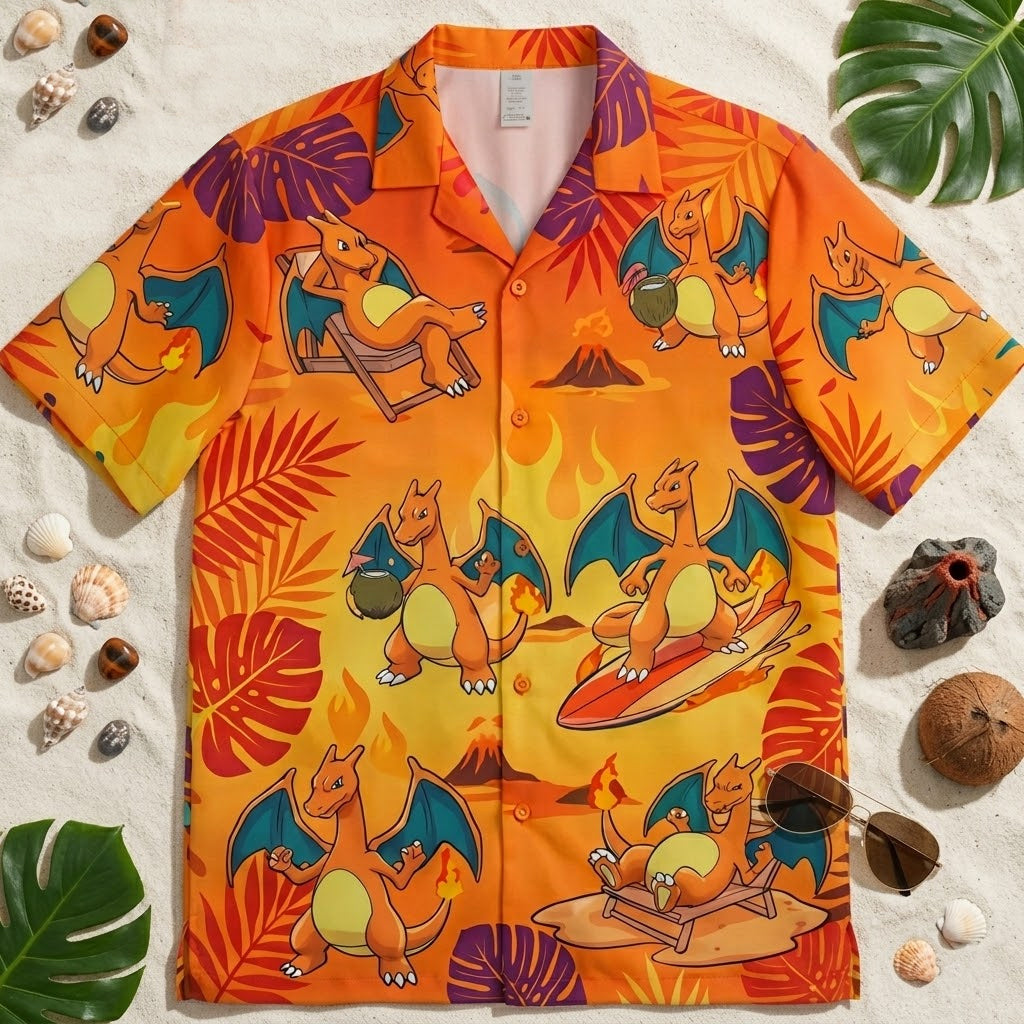 Charizard Beach Patrol 2026 Hawaiian Shirt – Moonbestprint