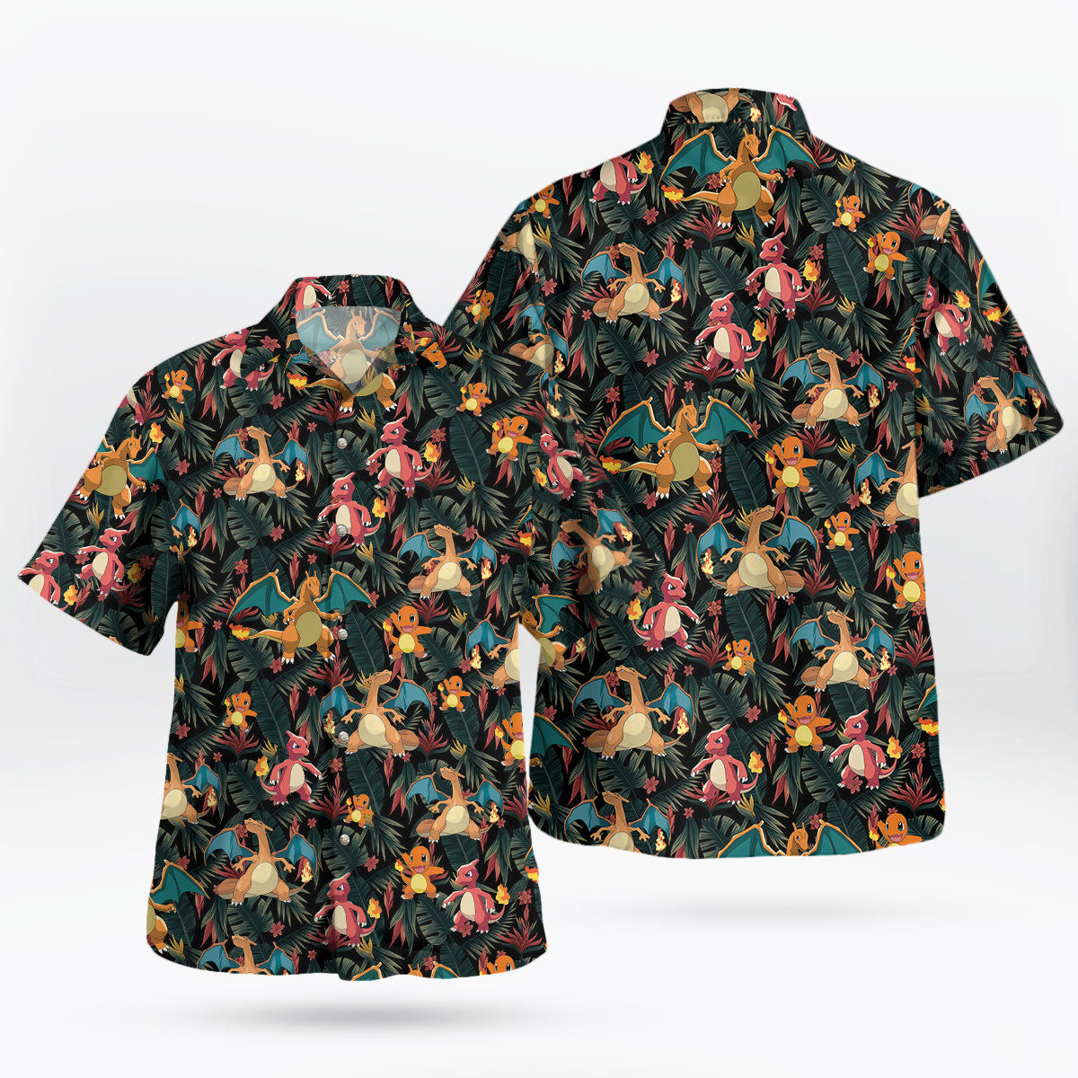 Charizard Charmander Evolution Tropical Hawaiian Shirt – Moonbestprint