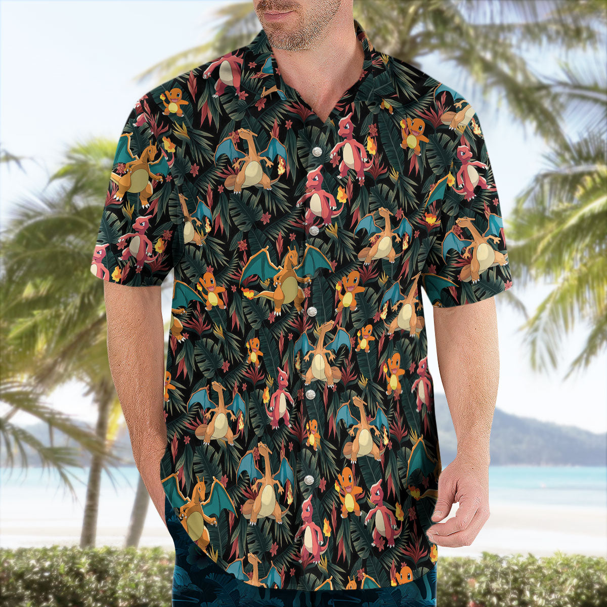 Charizard Charmander Evolution Tropical Hawaiian Shirt – Moonbestprint