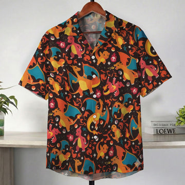 Anime Charizard Firestorm Pokemon Hawaiian Shirt – Moonbestprint