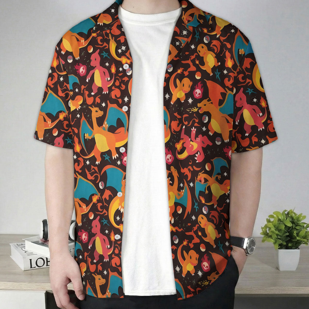 Anime Charizard Firestorm Pokemon Hawaiian Shirt – Moonbestprint