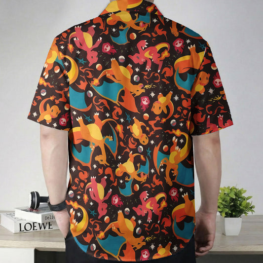 Anime Charizard Firestorm Pokemon Hawaiian Shirt – Moonbestprint