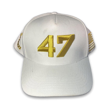 Charlie Kirk 47 White Hat Moonbestprint