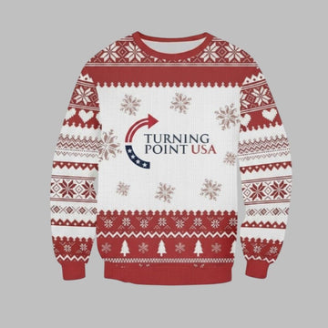 Charlie Kirk Turning Point USA Ugly Sweater - Moonbestprint