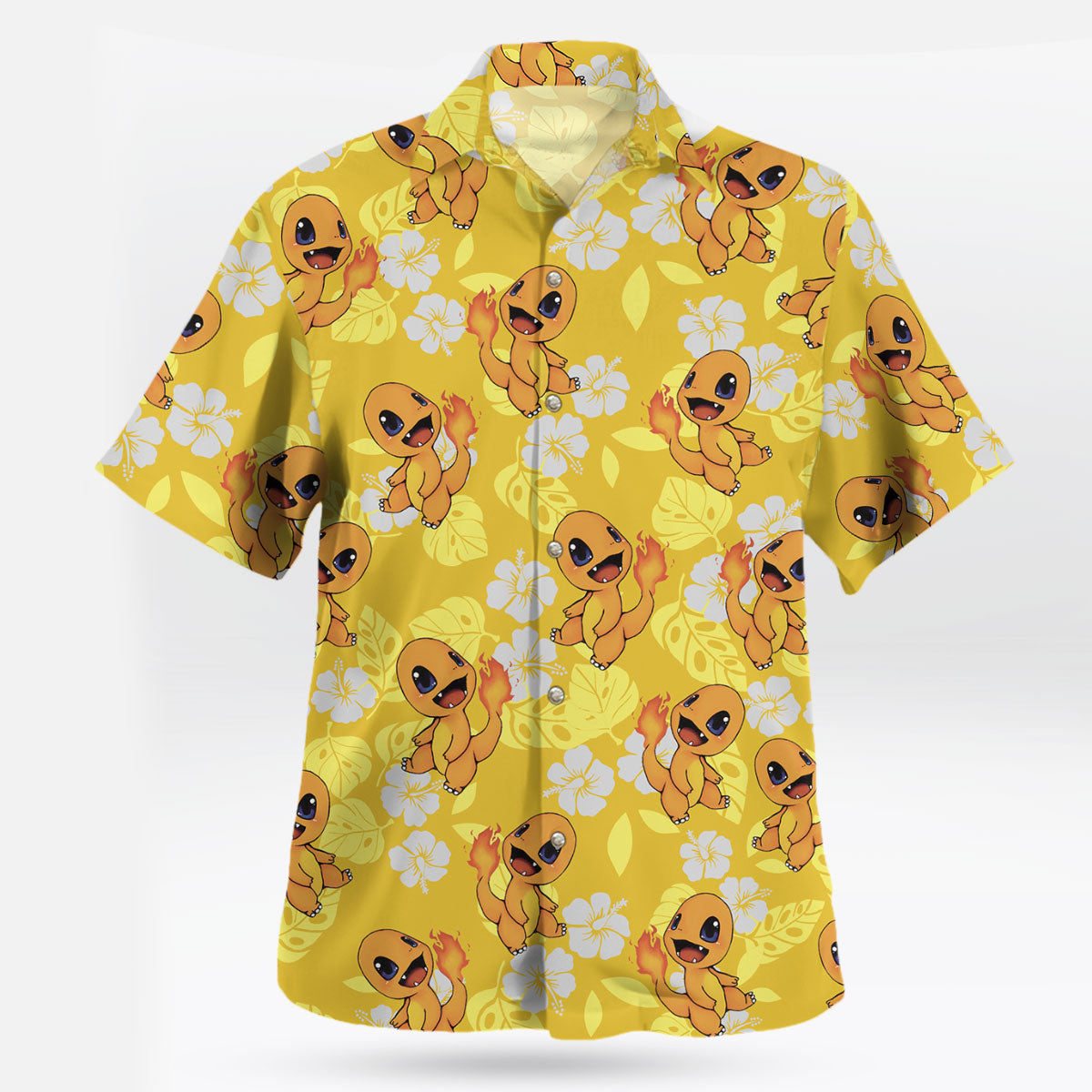 Charmander Pokemon Hawaiian Shirt Tropical Fire Type Aloha Shirt – Moonbestprint