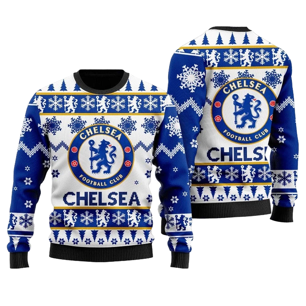Chelsea Football Culb Ugly Christmas Sweater 2025 – Moonbestprint