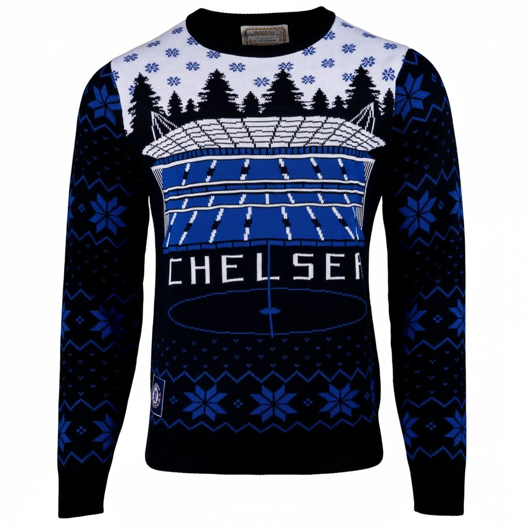 Chelsea Stadium Ugly Christmas Sweater 2025 – Moonbestprint