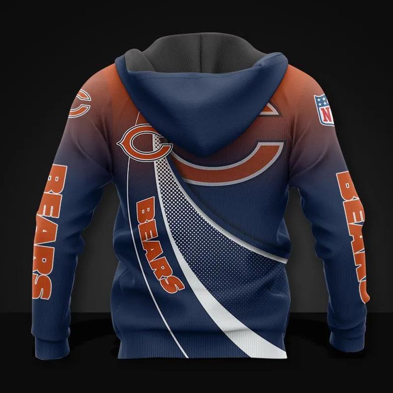 Chicago Bears All Over Print Hoodie, NFL Hoodie Moonbestprint