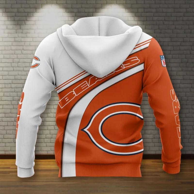 Chicago Bears Big Logo All Over Print Hoodie 1, NFL Hoodie Moonbestprint