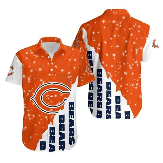 Chicago Bears Bling Bling Hawaii Shirt Summer Collection, NFL Hawaiian Shirt Moonbestprint