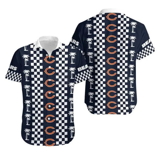 Chicago Bears Coconut Trees Hawaii Shirt Summer Collection, NFL Hawaiian Shirt Moonbestprint