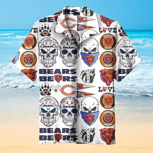 Chicago Bears Cool Sign Nfl Hawaiian Graphic Print Short Sleeve Hawaiian Shirt, NFL Hawaiian Shirt Moonbestprint