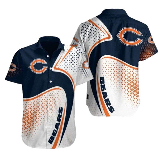 Chicago Bears Diamond Dazzle Hawaiian Shirt - Moonbestprint