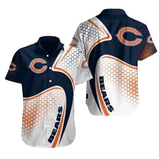 Chicago Bears Diamond Dazzle Hawaiian Shirt - Moonbestprint