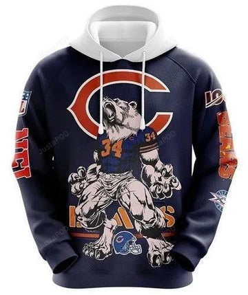 Chicago Bears For Fan 3D Hoodie, NFL Hoodie Moonbestprint