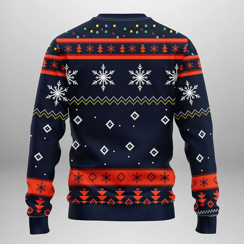 Chicago Bears Funny Grinch Ugly Christmas Sweater, Grinch Xmas Sweater Moonbestprint