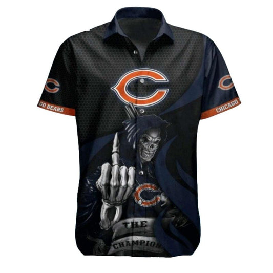 Chicago Bears Grim Reaper Champion Hawaiian Shirt - Moonbestprint