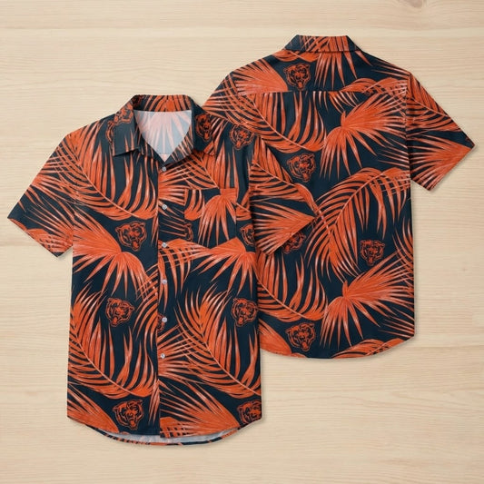 Chicago Bears Hawaiian Button-Up Shirt - Moonbestprint