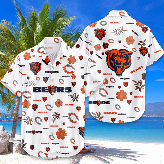 Chicago Bears Hawaiian Shirt Tropical Beach - Moonbestprint