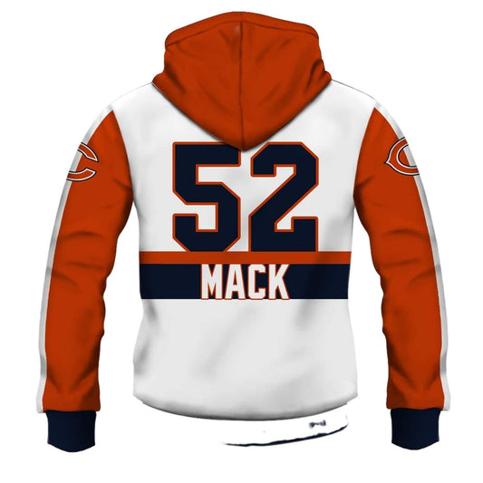 Chicago Bears Khalil Mack Signature AOP Hoodie -  Moonbestprint