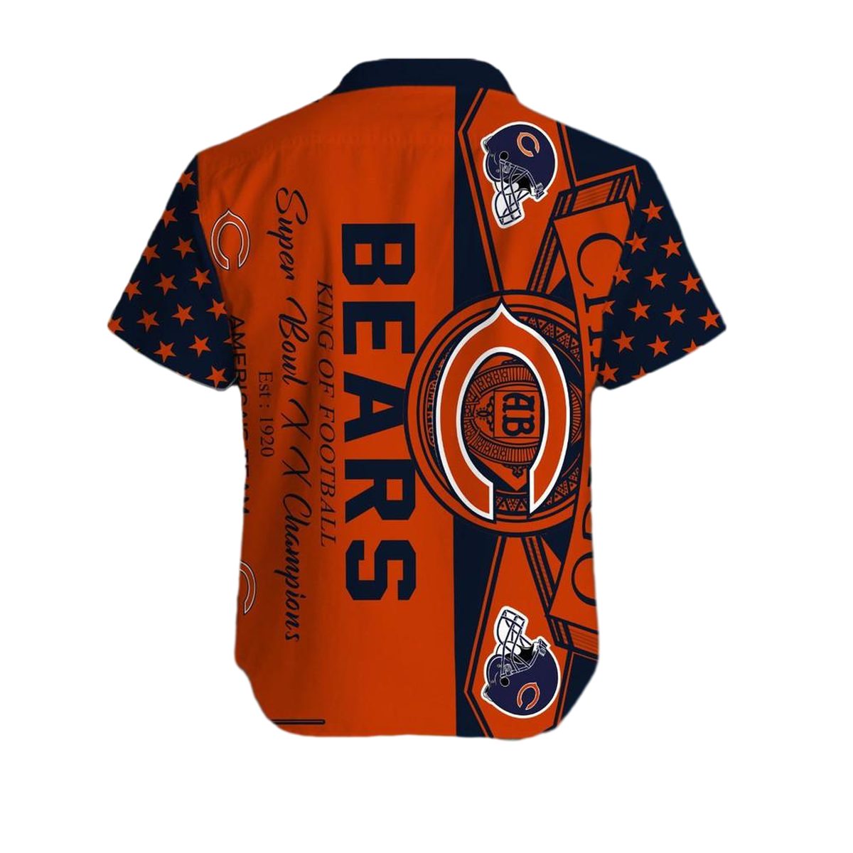 Chicago Bears King Of Football Hawaiian Shirt - Moonbestprint