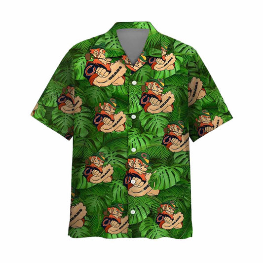 Chicago Bears Leprechaun St Patrick's Day Hawaiian Shirt - Moonbestprint