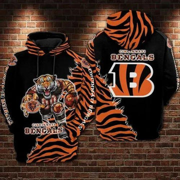 Chicago Bears Mascot 3D Hoodie, NFL Hoodie Moonbestprint