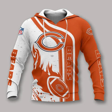 Chicago Bears NFL All Over Print Hoodie, NFL Hoodie Moonbestprint